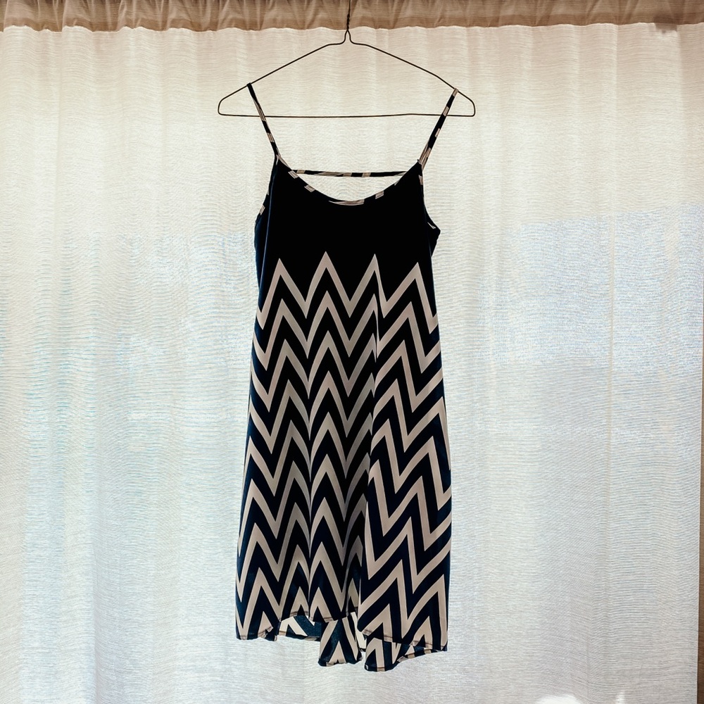 Navy Chevron dress by Alya